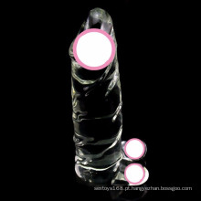 Dildo de vidro do brinquedo do sexo para mulheres Injo-Dg183